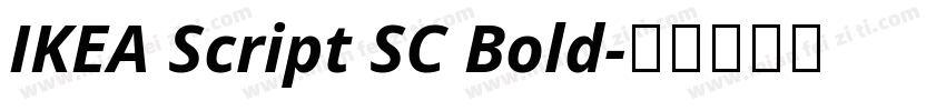 IKEA Script SC Bold字体转换